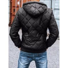 Dstreet Moška jesenska jakna s kapuco črna FALL tx2601z XL