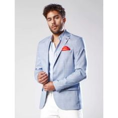 Dstreet Moška elegantna jakna v nebesno modri barvi mx0565 XL