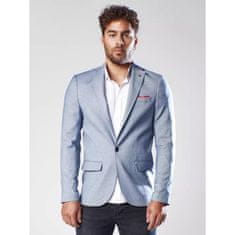 Dstreet Moški formalni suknjič modre barve POLO mx0552 S