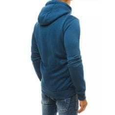Dstreet Moška jopa s kapuco za prosti čas, temno modra bx5080 XL