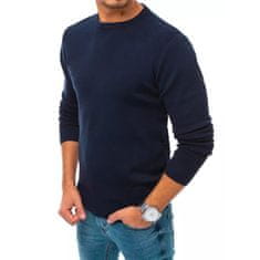 Dstreet Moški jesenski pulover GENTLE dark blue wx1709 XXL