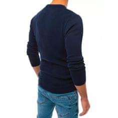 Dstreet Moški jesenski pulover GENTLE dark blue wx1709 XXL