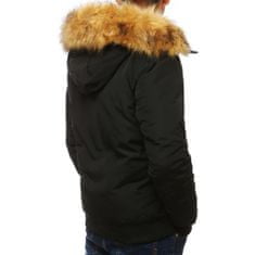 Dstreet Moška zimska bomber jakna s kapuco STREET črna tx3940 XXL
