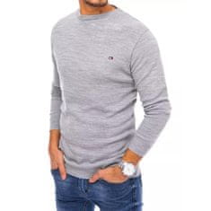 Dstreet Moški formalni pulover POLO II siv wx1827 XXL