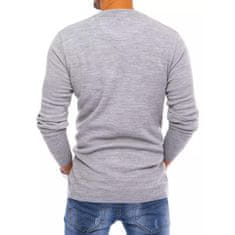 Dstreet Moški formalni pulover POLO II siv wx1827 XXL