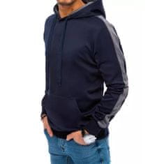 Dstreet Moški pulover s kapuco VALE temno modre barve bx5121 M
