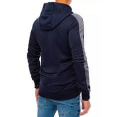 Dstreet Moški pulover s kapuco VALE temno modre barve bx5121 M