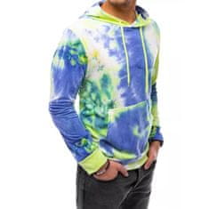 Dstreet Moški pulover AZURO zeleno modri bx5167 XXL