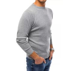 Dstreet Moški pulover MONA svetlo siv wx1871 XXL