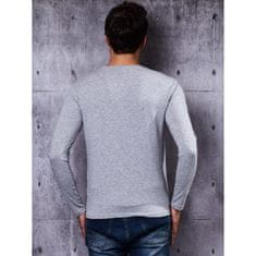 Factoryprice Siva moška bluza z dolgimi rokavi ES-BZ-0002.03_254330 XL