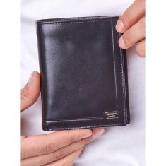 Rovicky Črna usnjena denarnica brez zaponke CE-PR-PC105-ASL.61_281444 Univerzalni