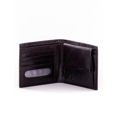 Factoryprice Črna majhna moška usnjena denarnica CE-PR-PW-010-BTU.36_288205 Univerzalni