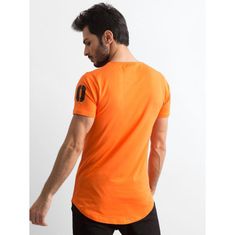 Factoryprice Moška oranžna majica z napisom RT-TS-1-11119T.26_310843 M