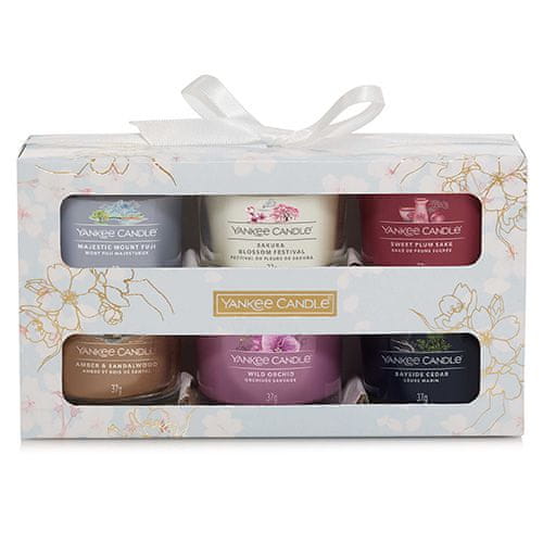 Yankee Candle darilni set, 6 sveč, bel lok mimovrste=)