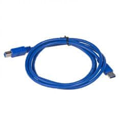 USB 3.0 priključni kabel A-B, M/M, 1,8 m, moder (11.306)