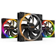 Be quiet! Light Wings ventilator, 140 mm, RGB, 4-pin PMW, 3 kosi (BL078)