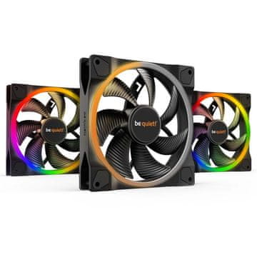 Be quiet! Light Wings ventilator, 140 mm, RGB, 4-pin PMW, 3 kosi (BL078)