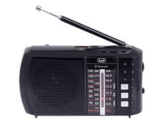 Trevi RA 7F20 prenosni radio, FM/AW/SW, Bluetooth, MP3, USB, MicroSD, polnilna baterija, črn (TRE-AVD-RA7F20-B)
