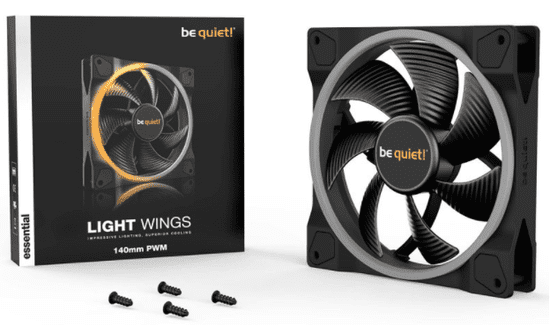 Be quiet! Light Wings ventilator, 140 mm, ARGB, 4-pin PMW (BL074)