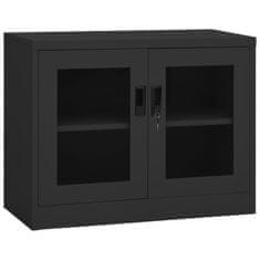 Vidaxl Pisarniška omara antracitna 90x40x70 cm jeklo