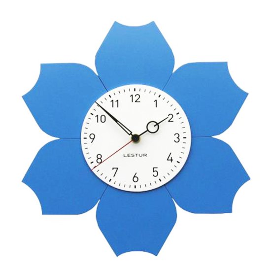 LESTUR Stenska ura Rožica z ostrimi listi, dekorativna ura, lesena ura, darilna ura, darilo za ženske, darilo za dekleta, Slovenija
