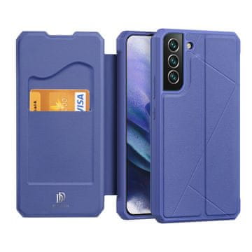 Dux Ducis Dux Ducis Skin X usnjen etui s stojalom za Samsung Galaxy S22+ (S22 Plus), modra