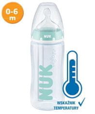 Nuk NUK Anti-colic otroška steklenička z regulacijo temperature 300 ml - mentol