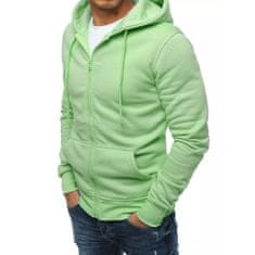 Dstreet Moški pulover s kapuco BASE mint bx5230 M