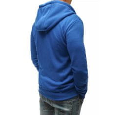 Dstreet Moški pulover s kapuco BASE svetlo modre barve bx5229 M