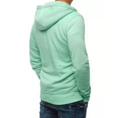 Dstreet Moški pulover s kapuco BASE mint bx5231 L