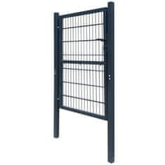 Vidaxl 2D Vrata za Ograjo (Enojna) Antracitno Sive Barve 106 x 170 cm