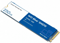 Western Digital SN570 SSD disk, 250 GB, M.2 2280, NVMe, 250 GB, moder (WDS250G3B0C)
