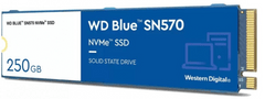 Western Digital SN570 SSD disk, 250 GB, M.2 2280, NVMe, 250 GB, moder (WDS250G3B0C)