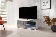 Furnitura TV omarica ELARA siva visoki sijaj 100 cm + LED