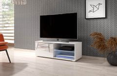 Furnitura TV omarica ELARA bela visoki sijaj 100 cm + LED