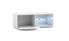 Furnitura TV omarica ELARA bela visoki sijaj 100 cm + LED 