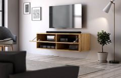 Furnitura Viseča TV omarica DORI wotan hrast 100 cm