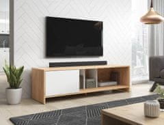 Furnitura TV omarica MONA 140 cm HRAST + BELA