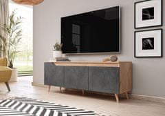 Furnitura Moderna TV omarica TUDOR 140 cm GRAFIT