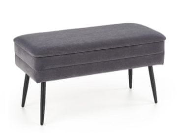 Halmar Velva oblazinjena klop s prostorom za shranjevanje