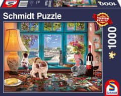 Schmidt Puzzle Miza ljubitelja sestavljank 1000 kosov