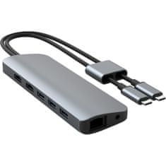 HyperDrive  10 v 2 USB-C HUB za Macbook, Chromebook in PC, vesoljsko siva