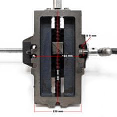 Wiltec Strojni križni primež 2-osni 100 mm