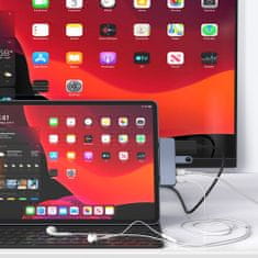 HyperDrive  4 v 1 USB-C HUB za iPad Pro, iPad Air, iPad Mini, vesoljsko siva