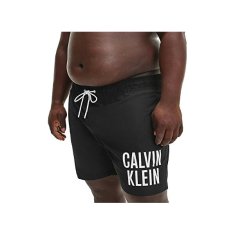Calvin Klein Moške plavalne kratke hlače PLUS SIZE KM0KM00744-BEH (Velikost XXL)