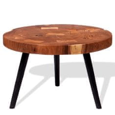 Vidaxl Klubska mizica iz debla akacijev les (55-60)x40 cm