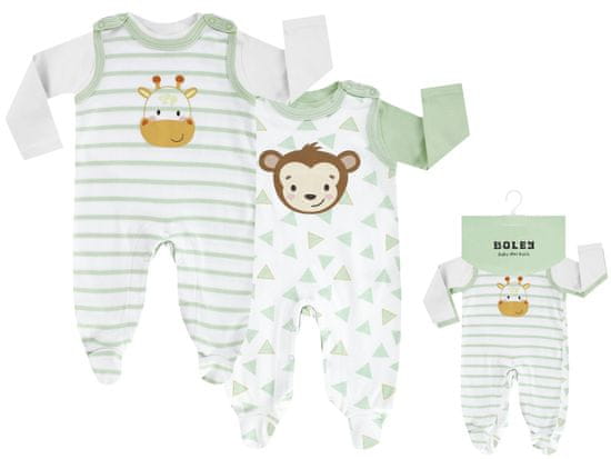BOLEY Komplet majice in hlač s copatki za dojenčka Safari (6341216)