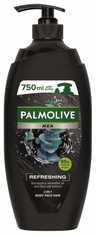 Palmolive For Men Refreshing gel za prhanje 3v1, s črpalko, 750 ml