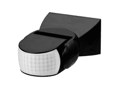 Maclean Senzor svetlobe zunanji montažni, 220V, IP54, 180°, 12m, črne barve