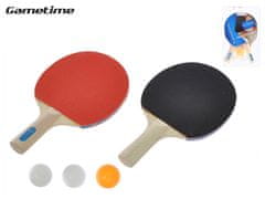 2-Play Set za namizni tenis lesene palice 25 cm 2 kosa + žogice 3 kosi